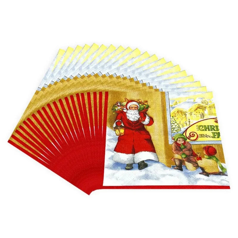 Serviette en Papier Père Noël Légère