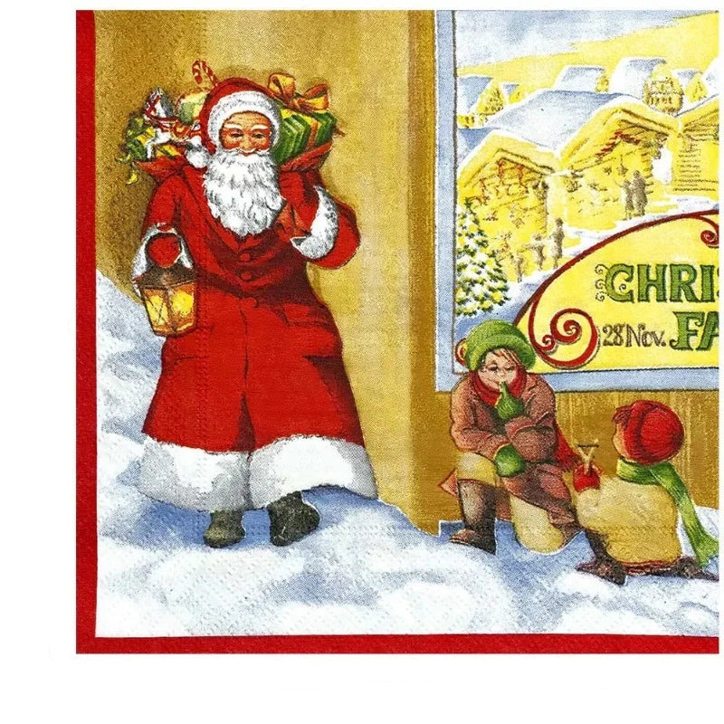 Serviette en Papier Père Noël Unique