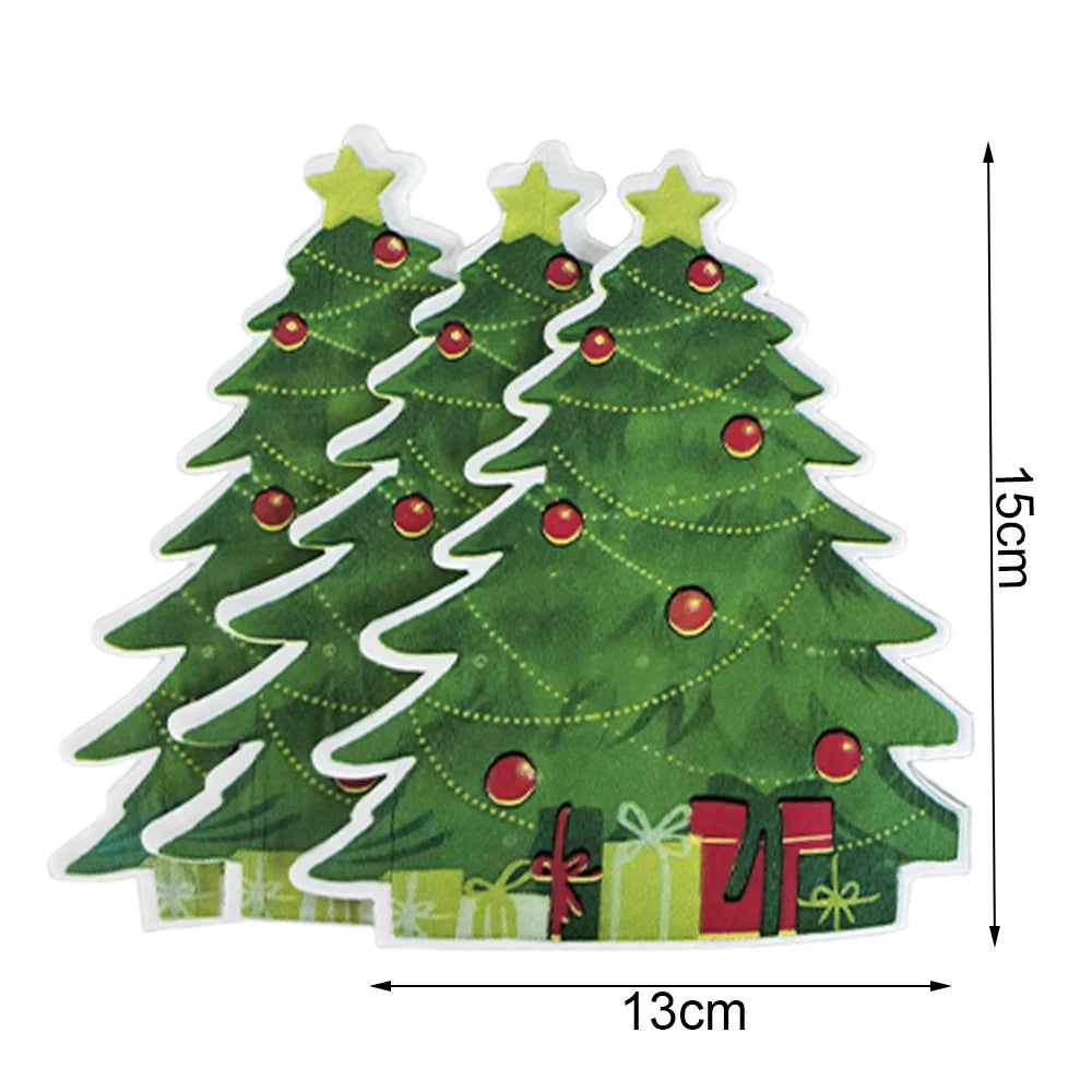 Serviette en Papier en Forme de Sapin Unique