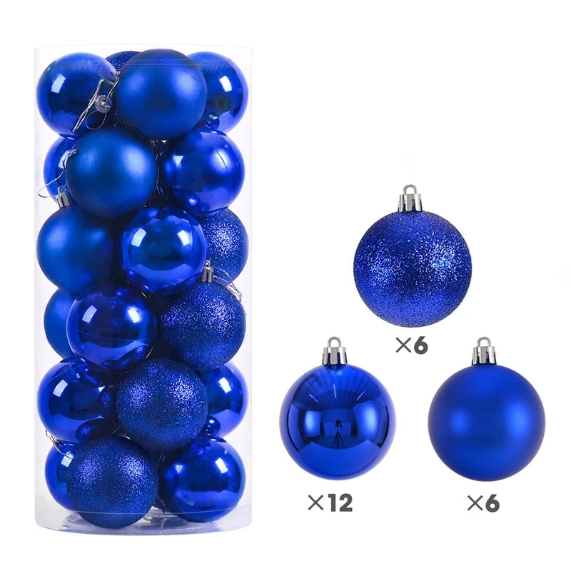 Set de Boules de Sapin Bleu Roi