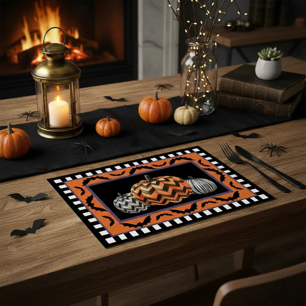 Set de Table Citrouilles Halloween Original
