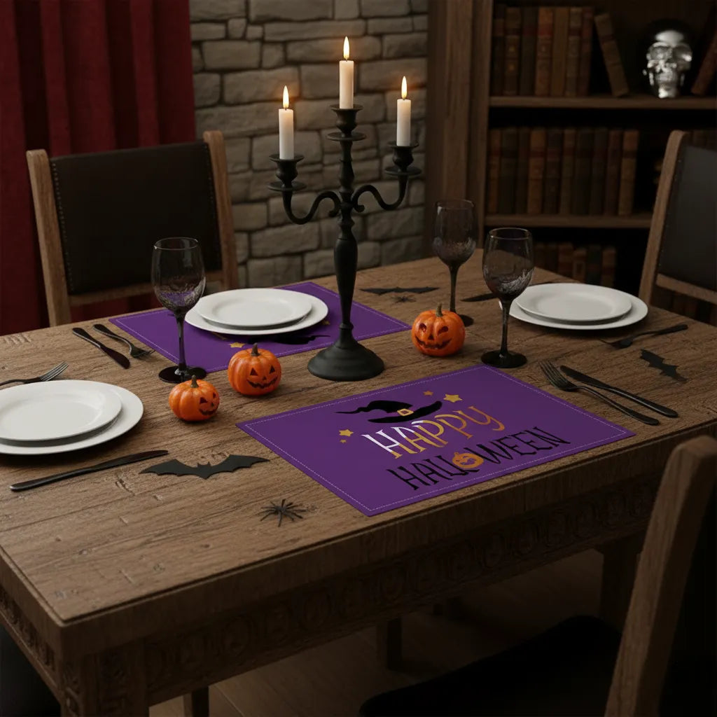 Set de Table Happy Halloween Violet