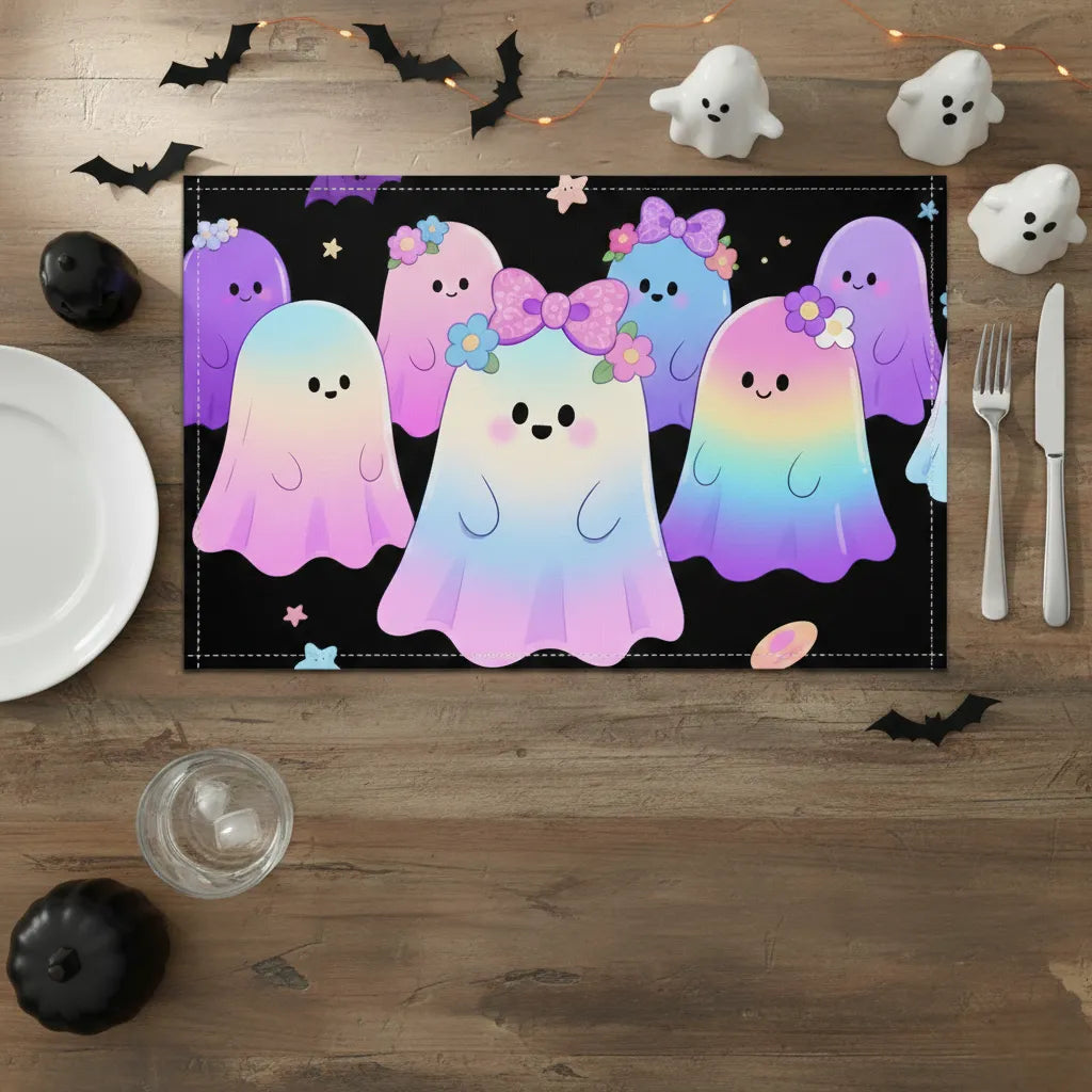 Set de Table Imprimé Fantômes