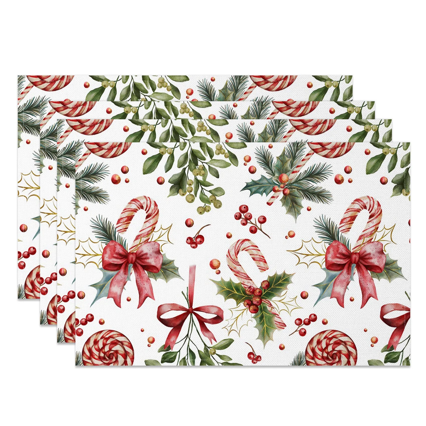 Set de Table Noël à Motifs Festifs Unique