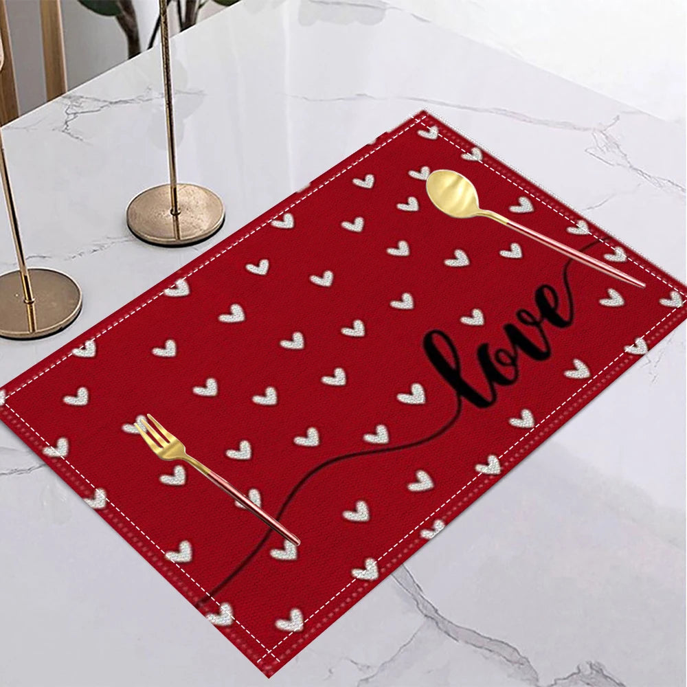 Set de Table Rouge Love