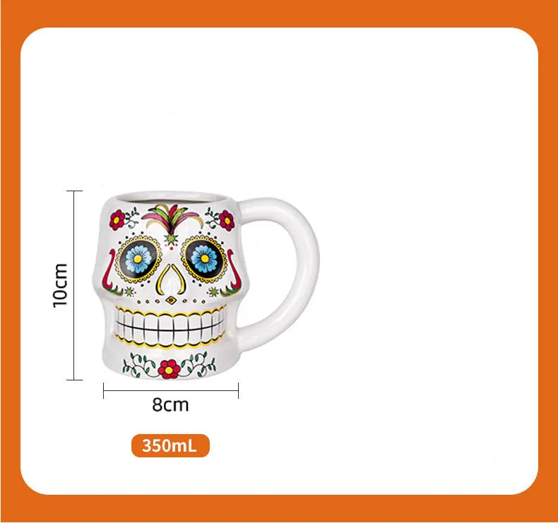 Tasse Crâne Bleu Halloween Mignon