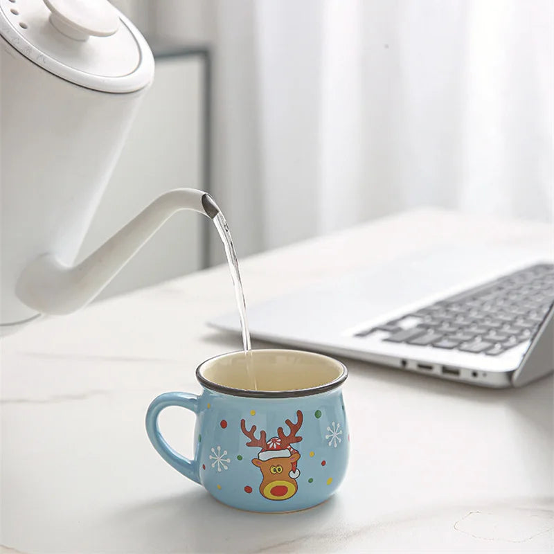 Tasse Noël Bleue Minimaliste