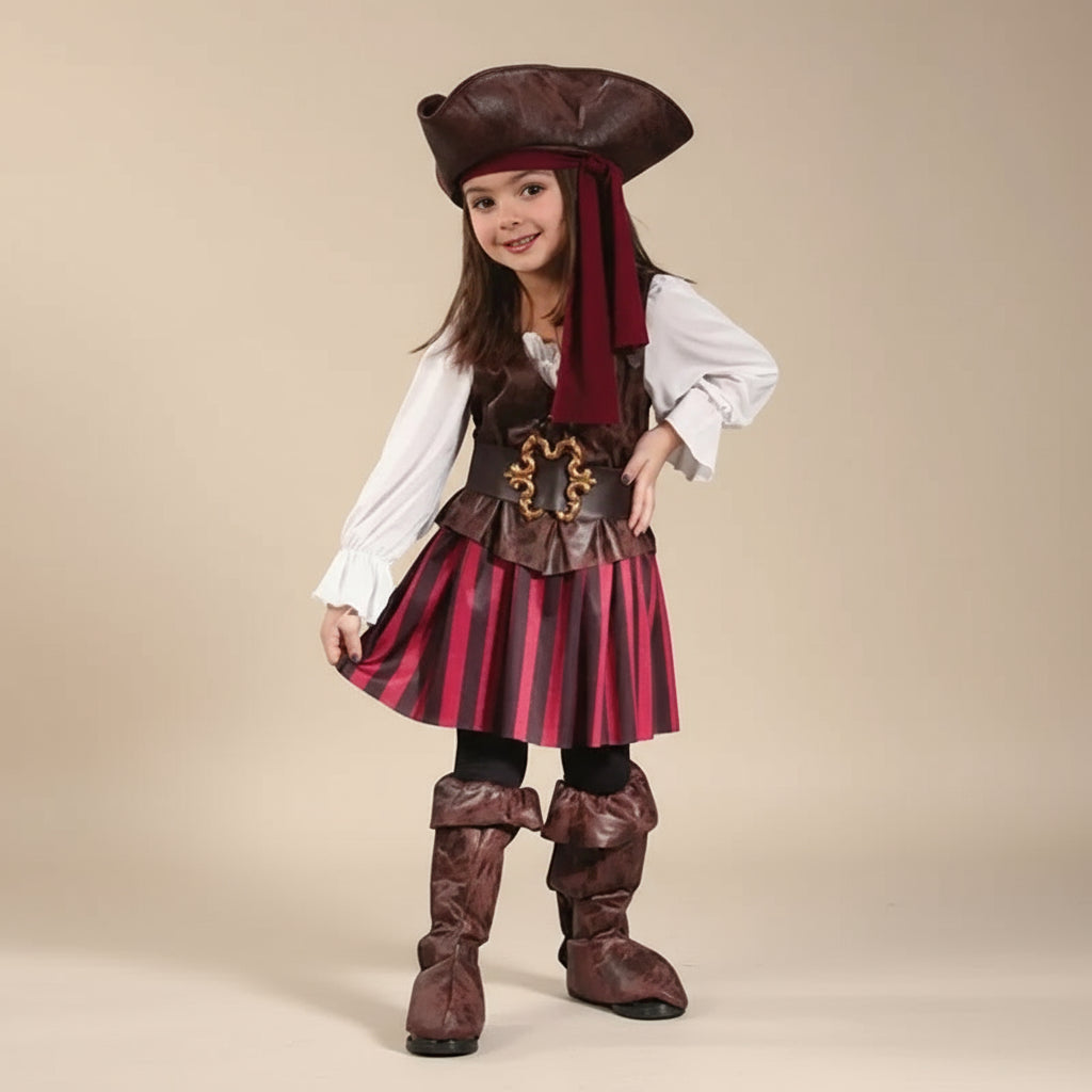 Tenue Capitaine Pirate Fille