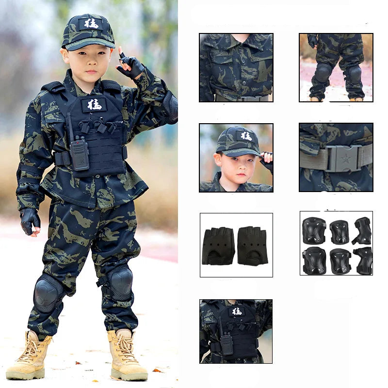 Tenue Militaire Enfant Complète stylé