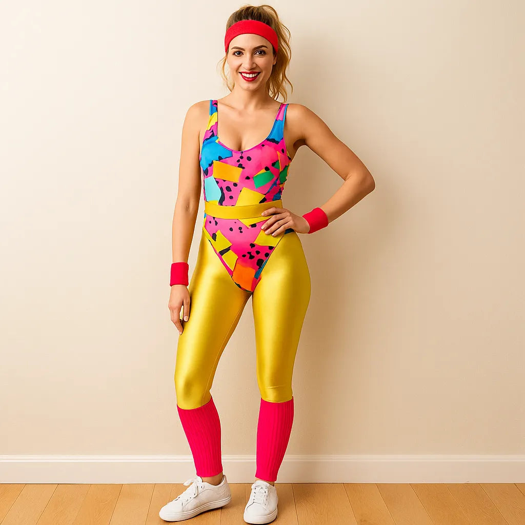 Tenue de Sport Année 80 Colorée