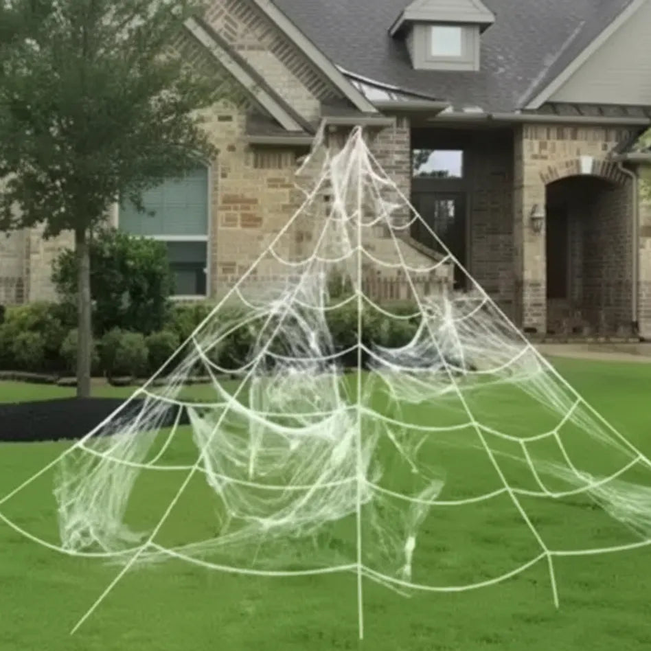 Toile d’Araignée Blanche à Crochets