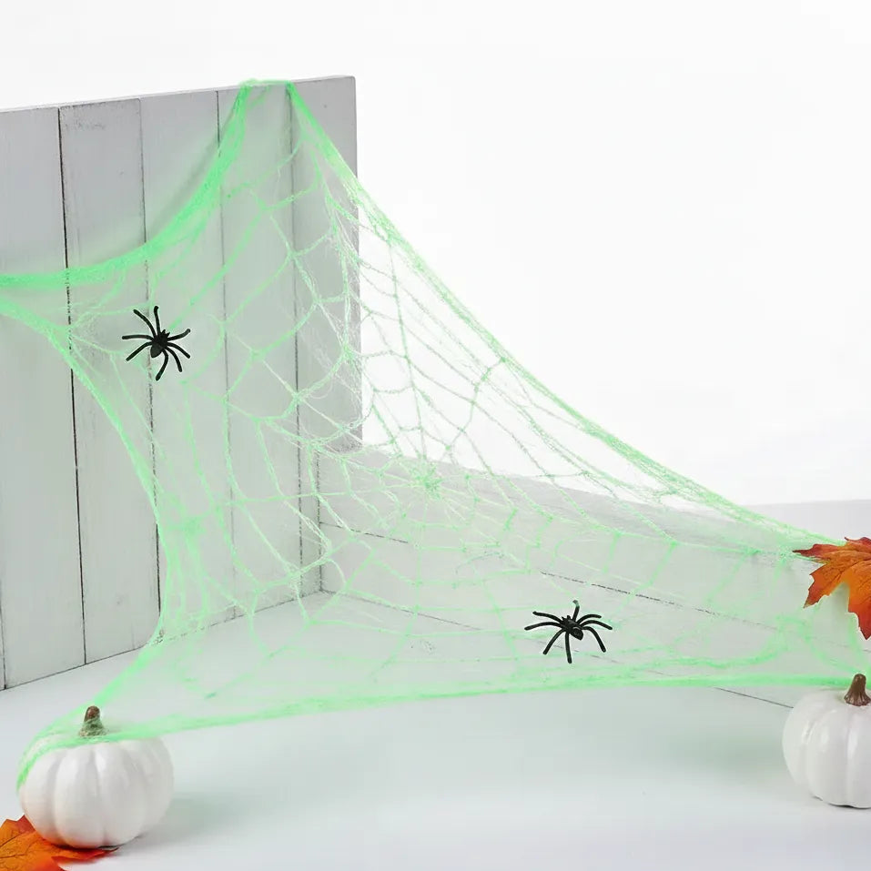 Toile d’Araignée Déco Verte