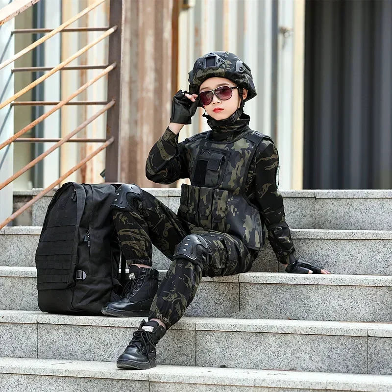 Uniforme Militaire Camouflage pour Enfant