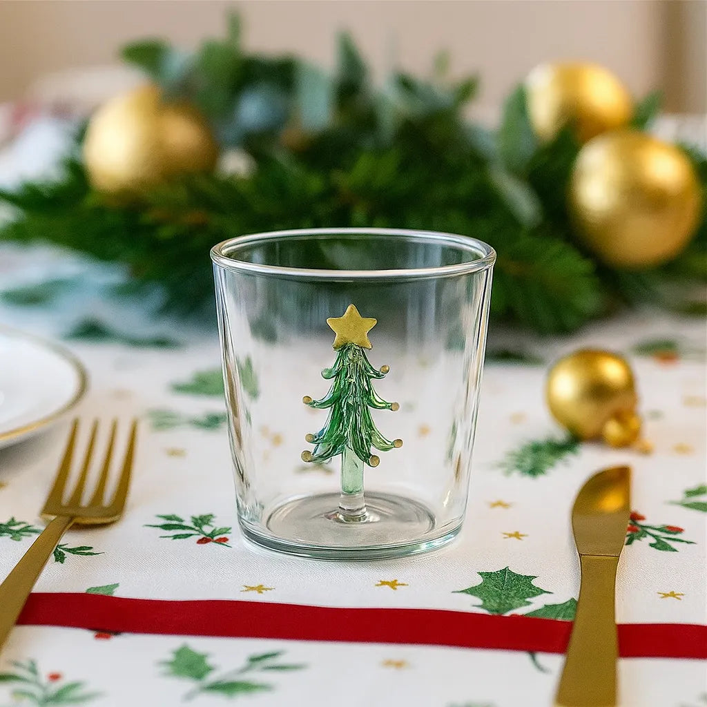 Verre Noël 3D Original Sapin de Noël