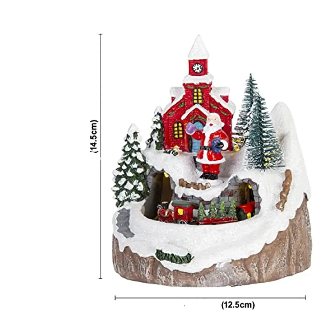 Village de Noël Musical en Résine