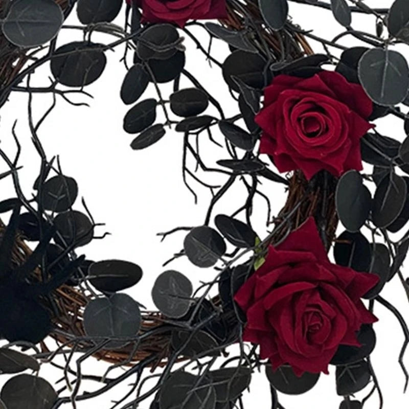 couronne de roses halloween originale