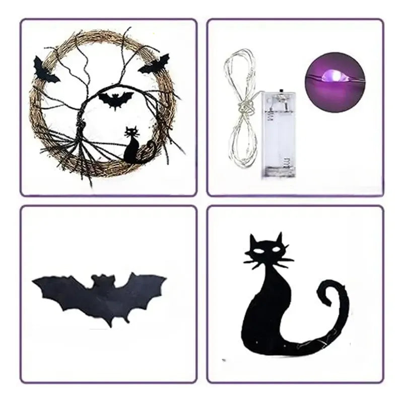 couronne halloween épurée spécial