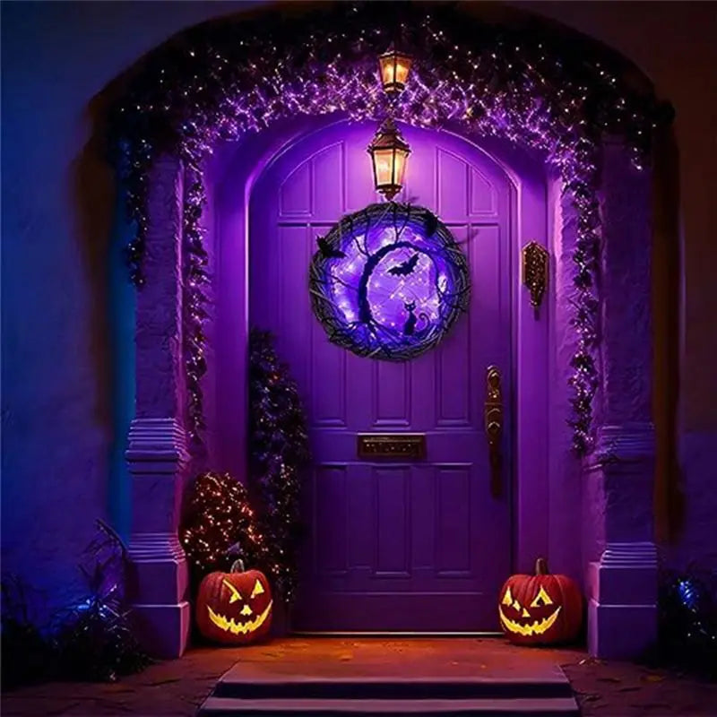 couronne halloween épurée unique