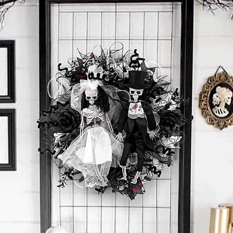 couronne mariés halloween hantée