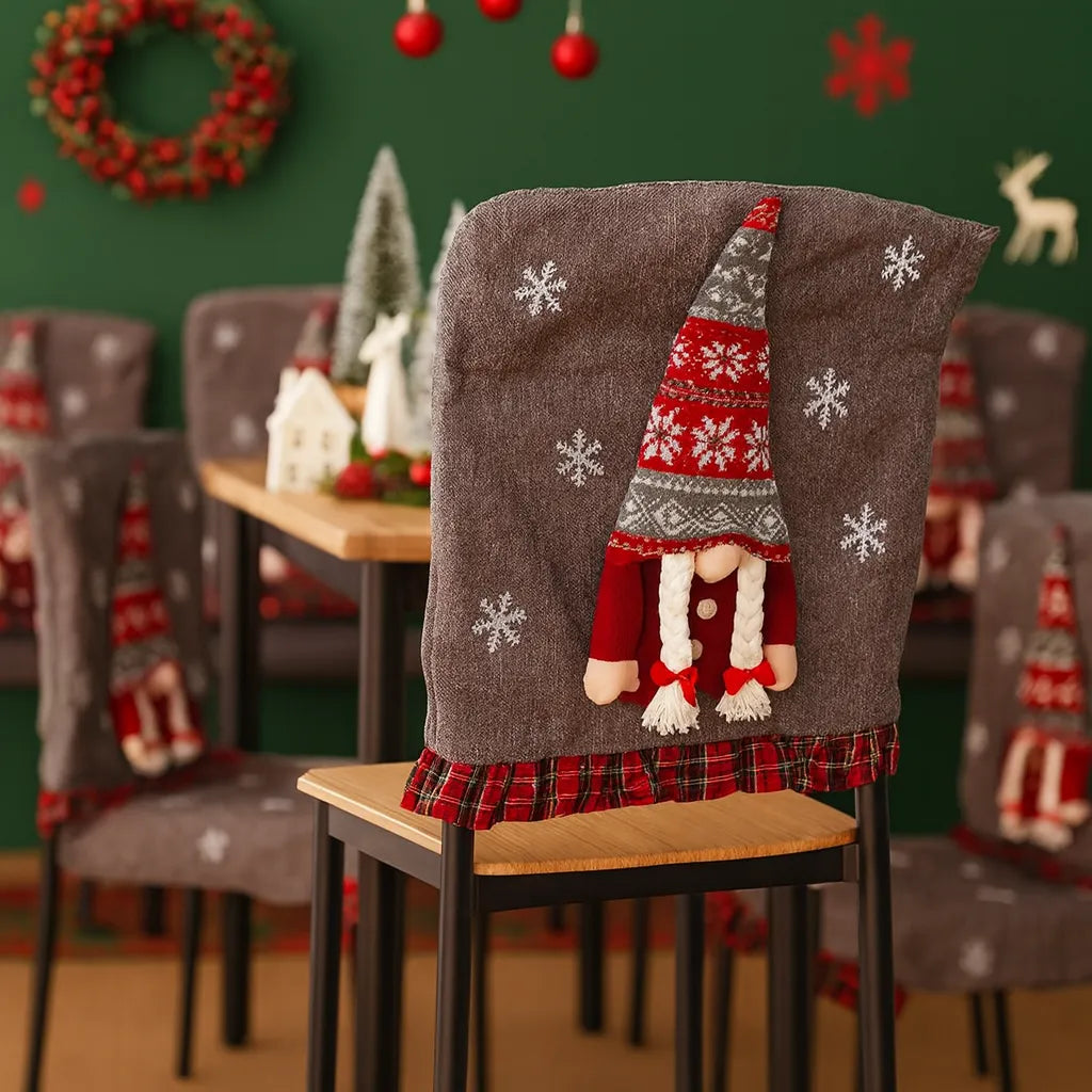 housse de chaise gnome gris chic