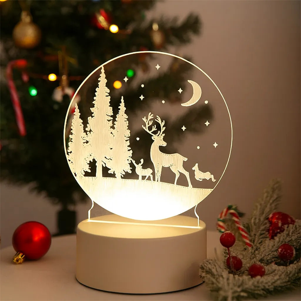 lampe noël hiver design festive