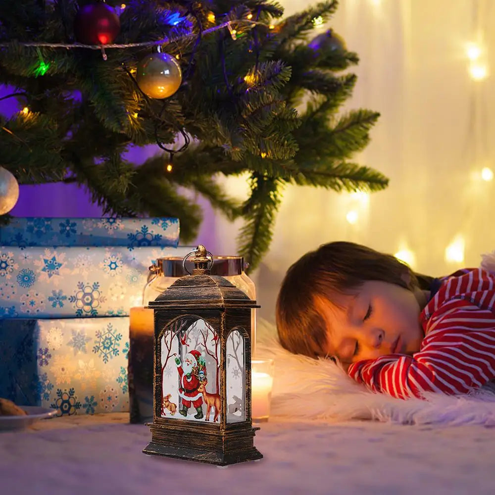 lanterne père Noël décoration doux