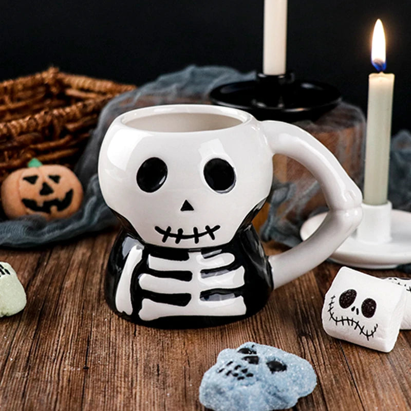 mug squelette halloween
