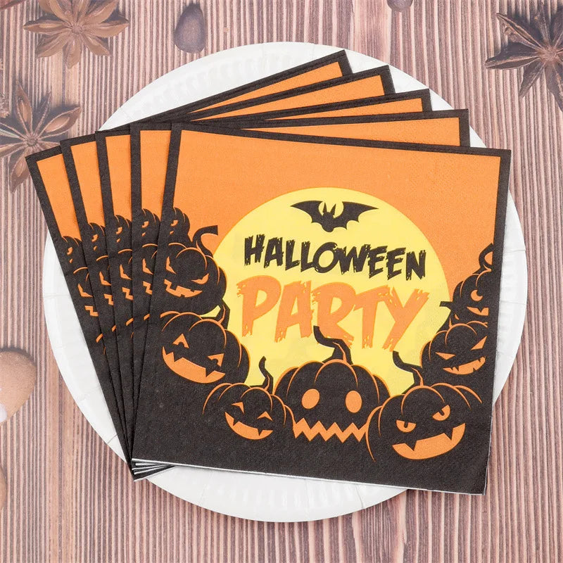 serviette jetable halloween party