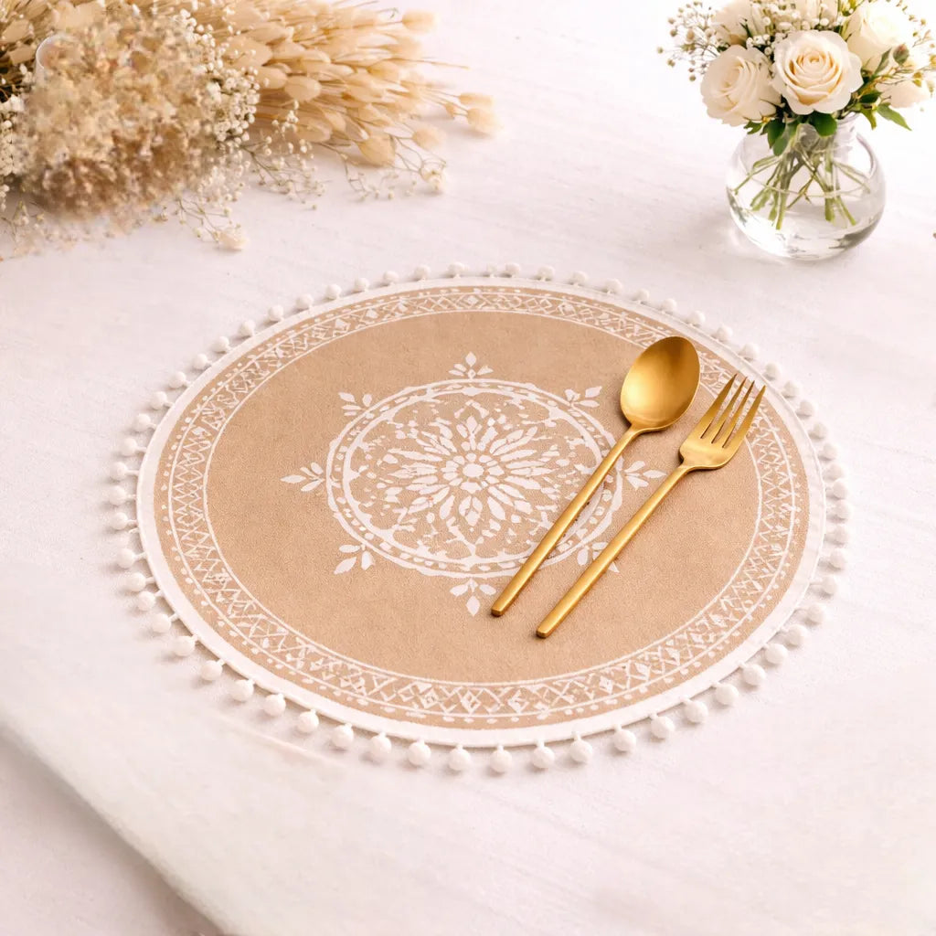 set de table rosace bohème unique