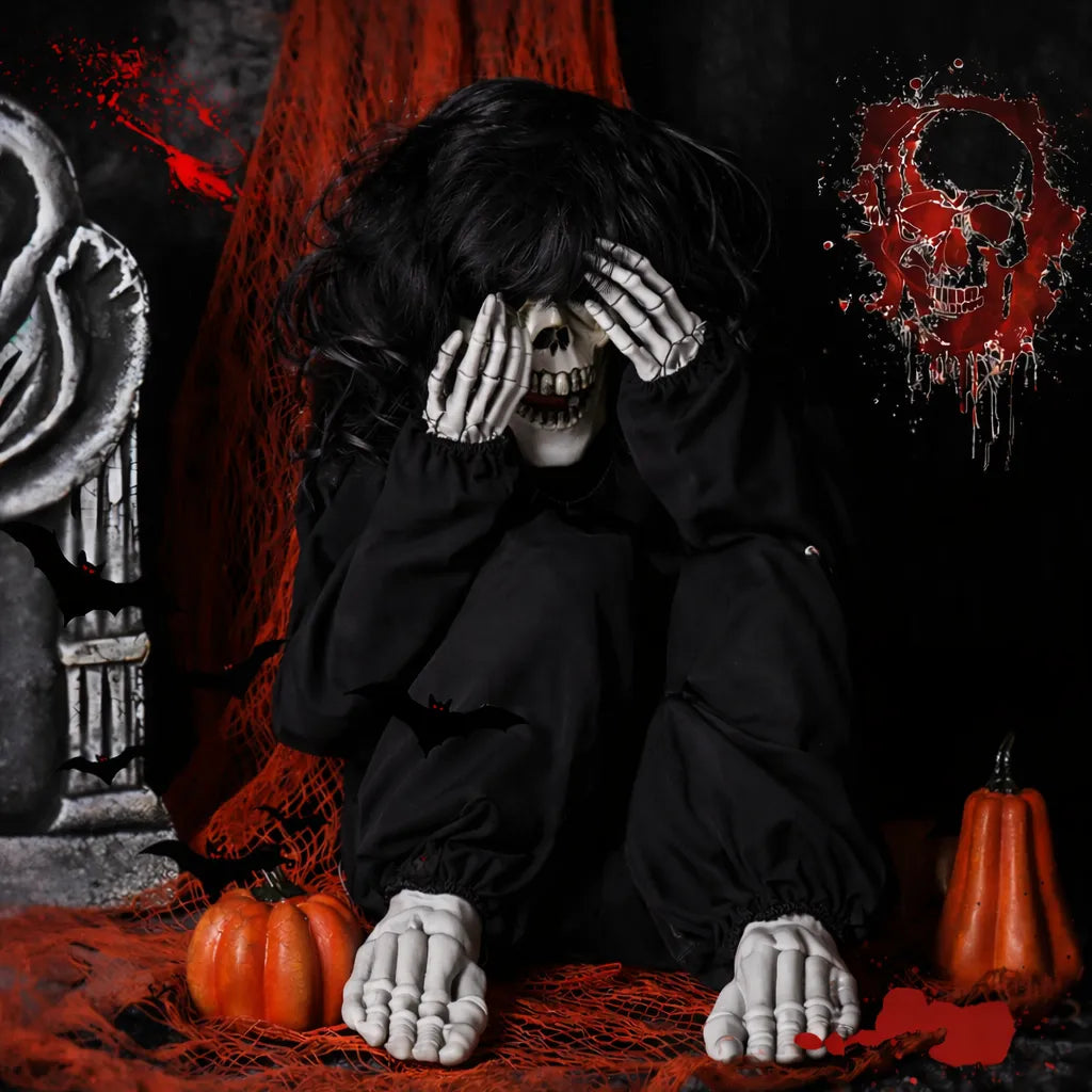 squelette de sorcière effrayant originale