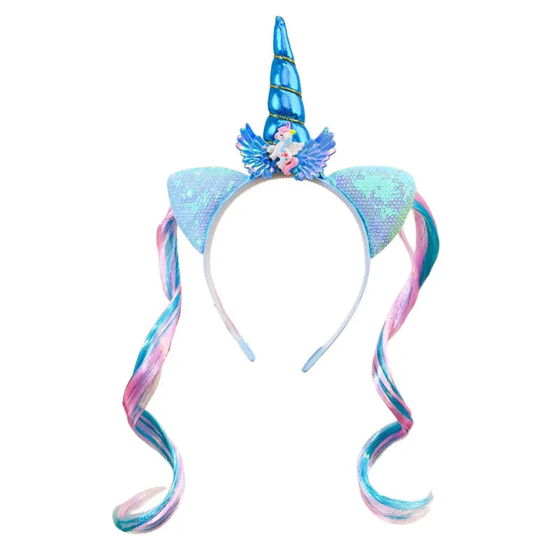 Accessoire Cheveux Licorne Femme Bleu Stylé