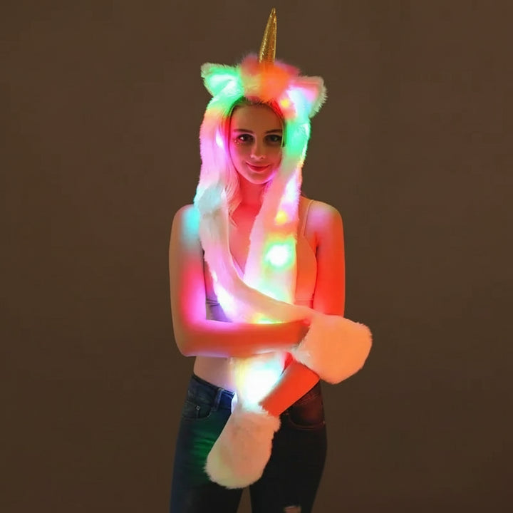 Accessoire en Fourrure Licorne LED