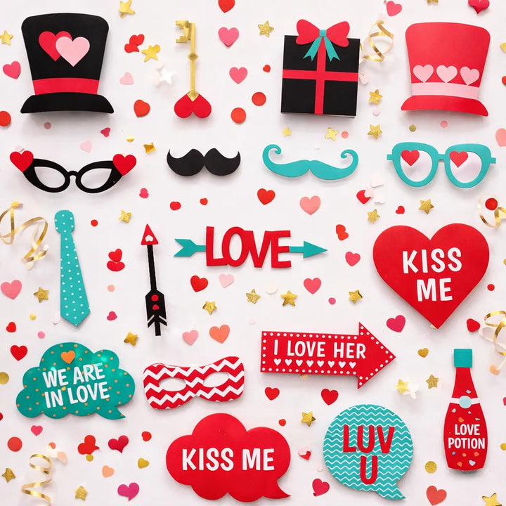 Accessoires Photo Fun Saint-Valentin