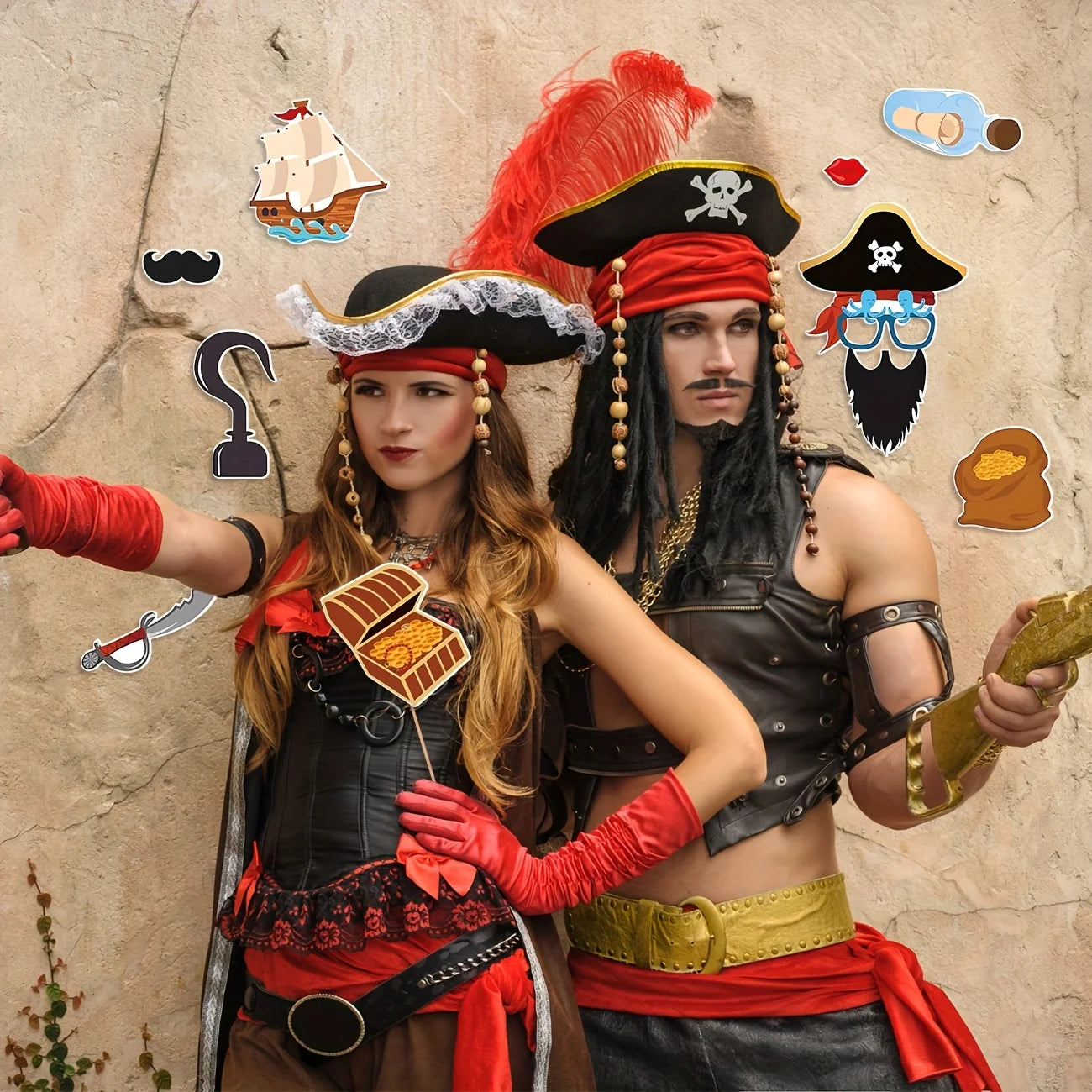 Accessoires Photo Thème Pirate Unique