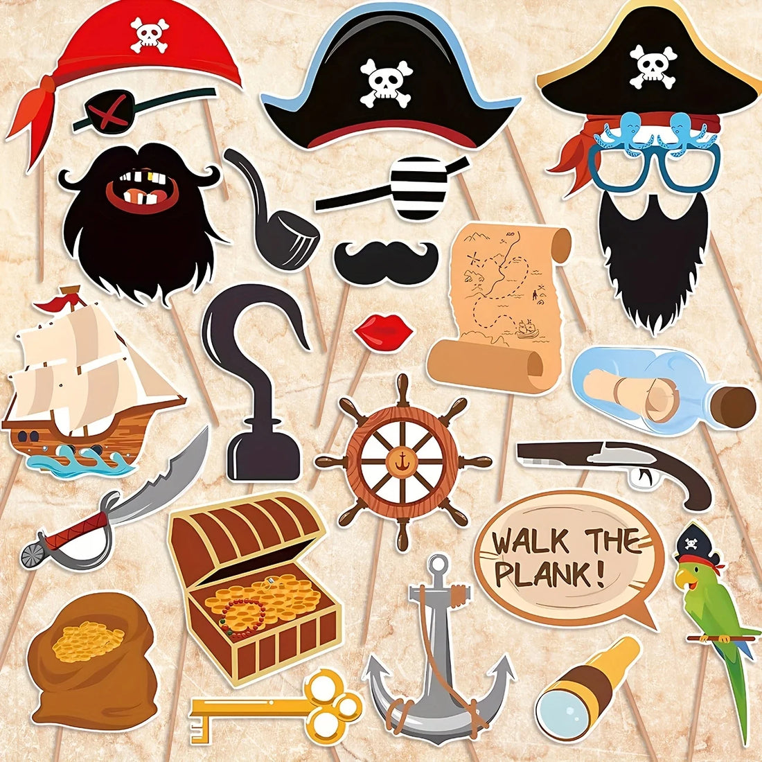 Accessoires Photo Thème Pirate Uniques