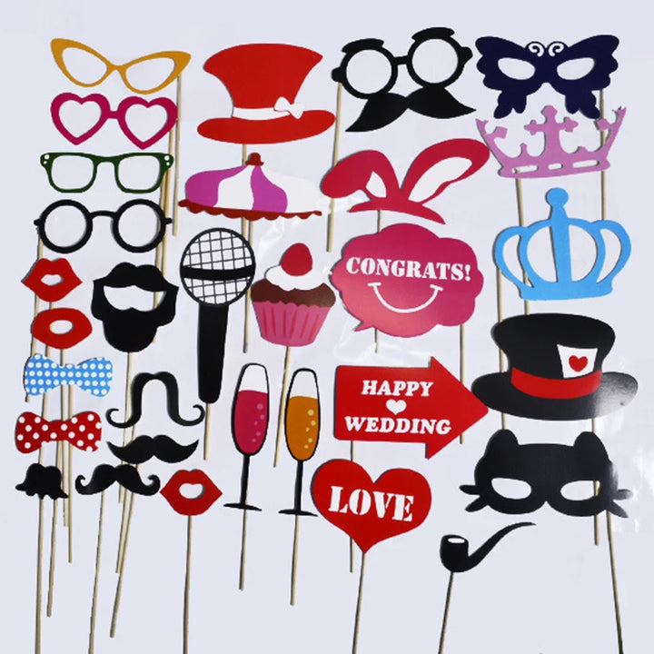 Accessoires Photo pour Photobooth Mariage Amusants