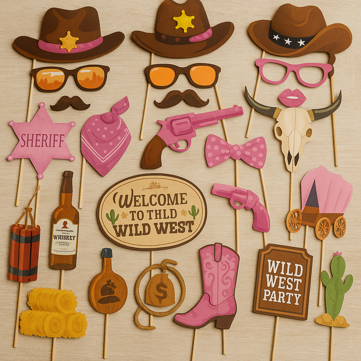 Accessoires Photobooth Cowgirl Unique