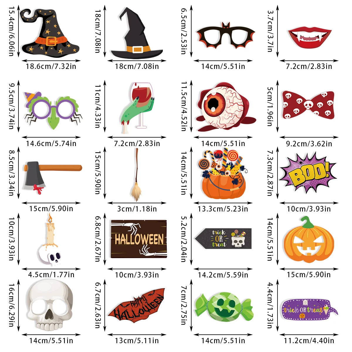 Accessoires Photobooth Halloween Festive