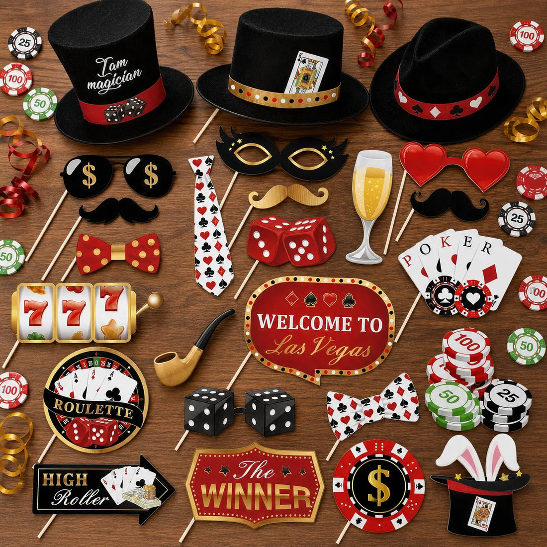 Accessoires Photobooth Poker