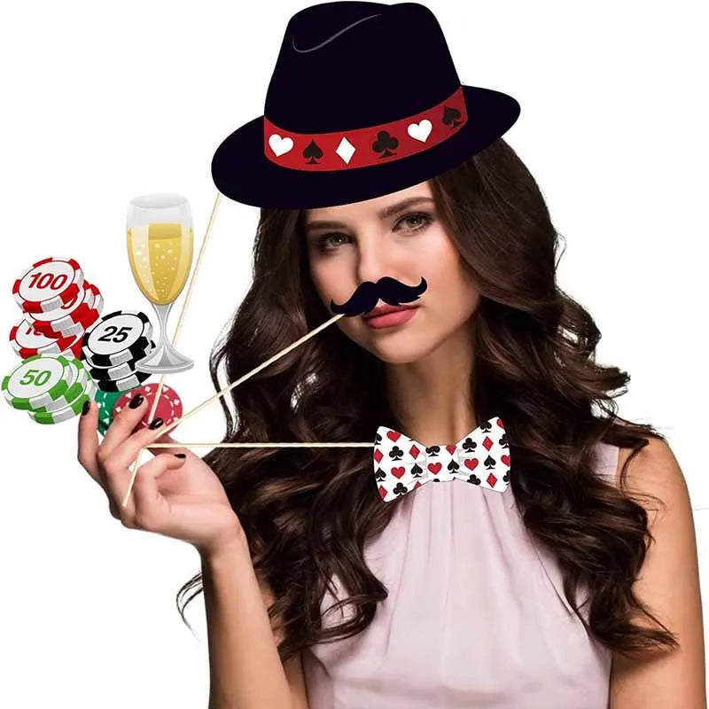 Accessoires Photobooth Poker Moderne
