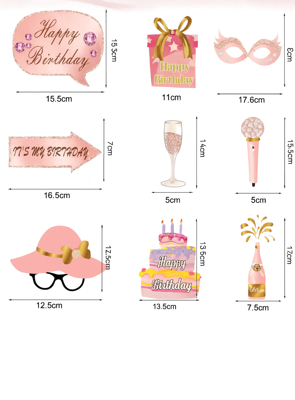 Accessoires Selfie Roses stylé