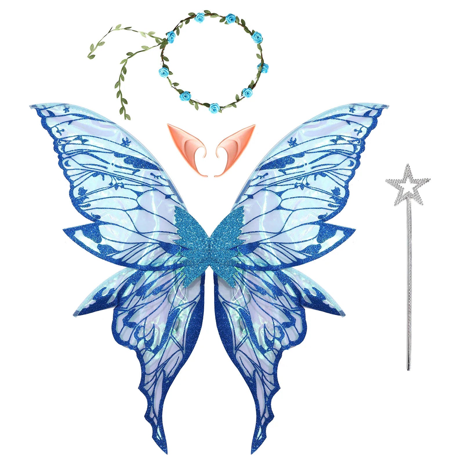 Accessoires de Fée Elfe Bleus