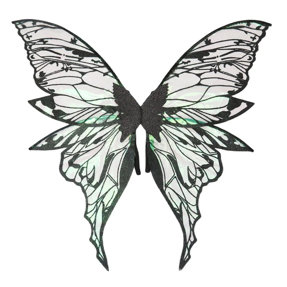 Ailes de Fée Noires Design Sobre