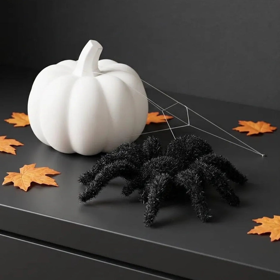 Araignée Halloween Poilue Effrayante Minimaliste