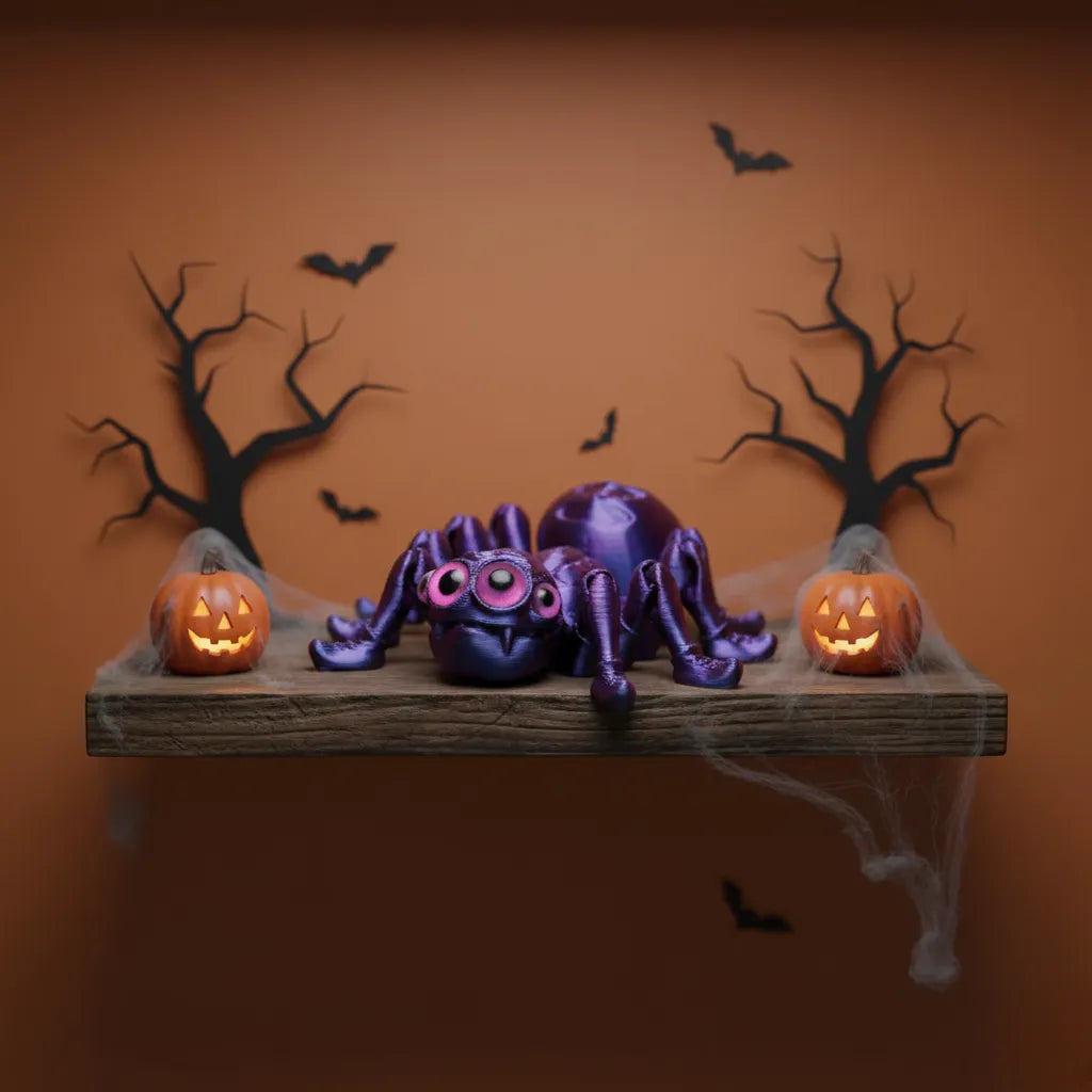 Araignée Halloween Violette Enfantine