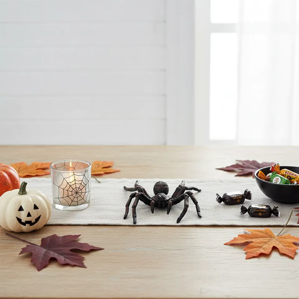 Araignée en Plastique Noire