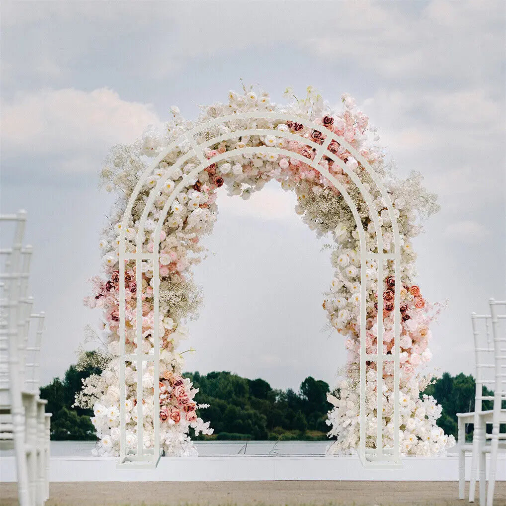Arc Métallique Blanc Déco Mariage Chic