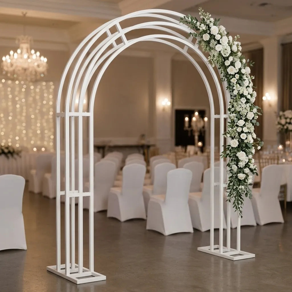Arc Métallique Blanc Déco Mariage Cool