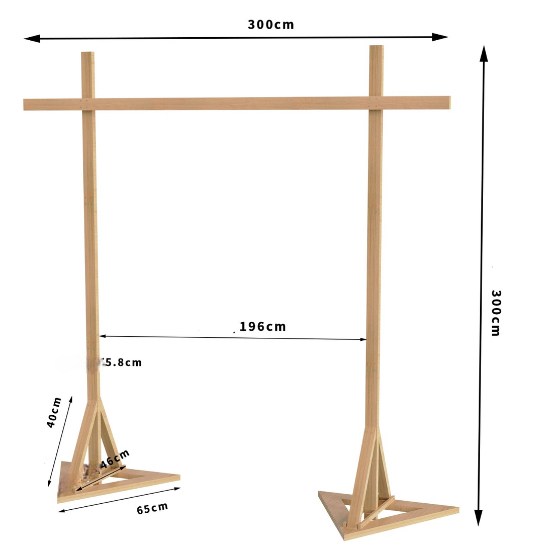 Arche Bois Mariage Dimensions