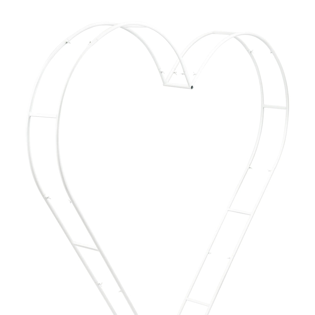 Arche Mariage Cœur Blanc Minimaliste